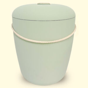 Green cremation urn from urnbt.com