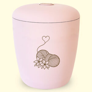 Pink urns for ashes from site urnbt.com