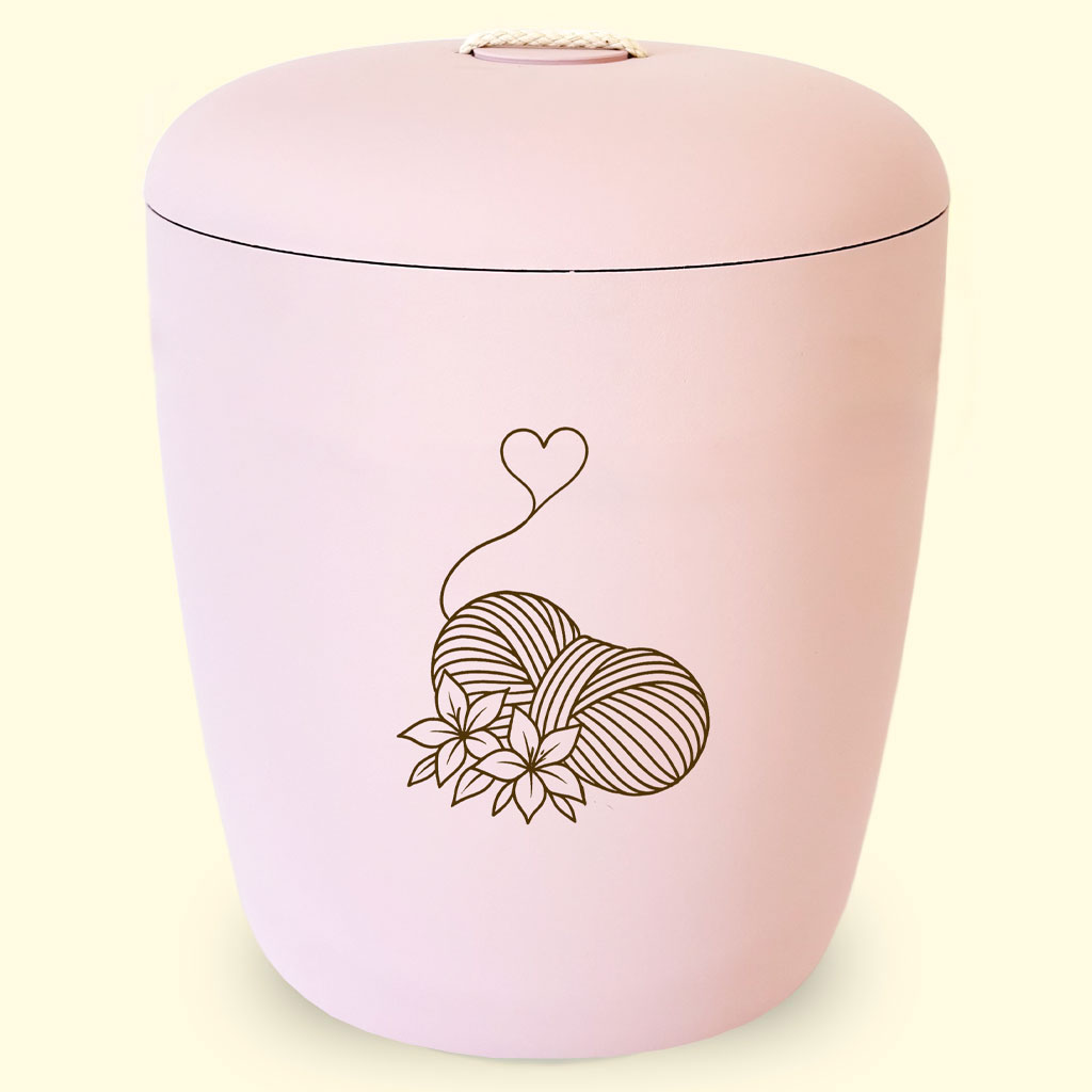 Pink urns for ashes from site urnbt.com