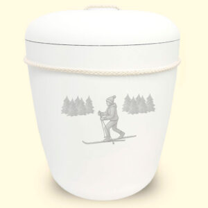 White urn for ashes from site urnbt.com