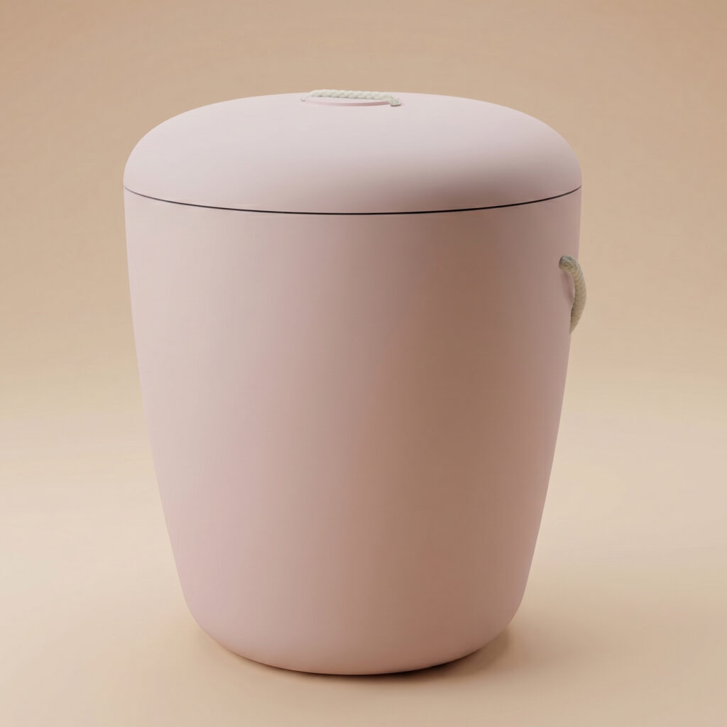 Pioni biodegradable urn in light pink by UrnBT